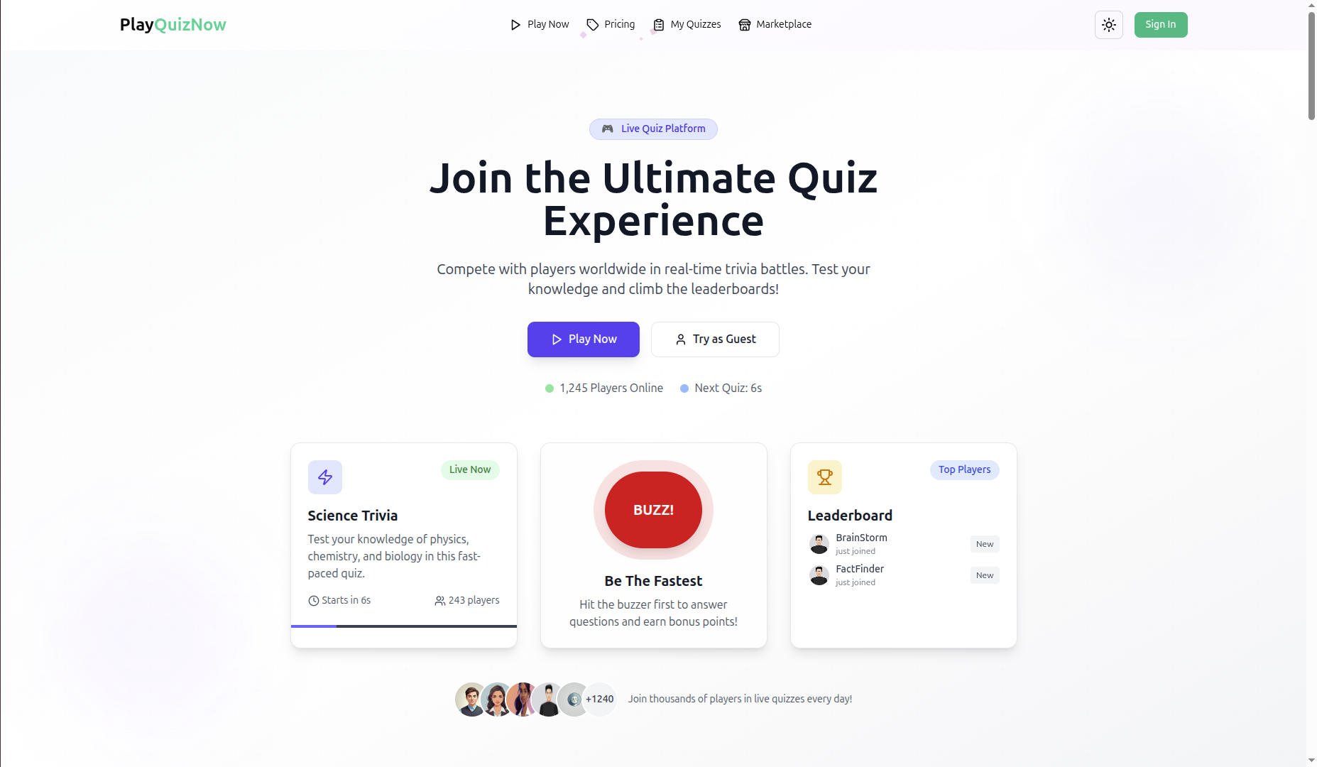 Quizzes Platform